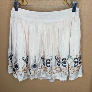 Willow & Clay Beaded & Embroidered Skirt Size Small